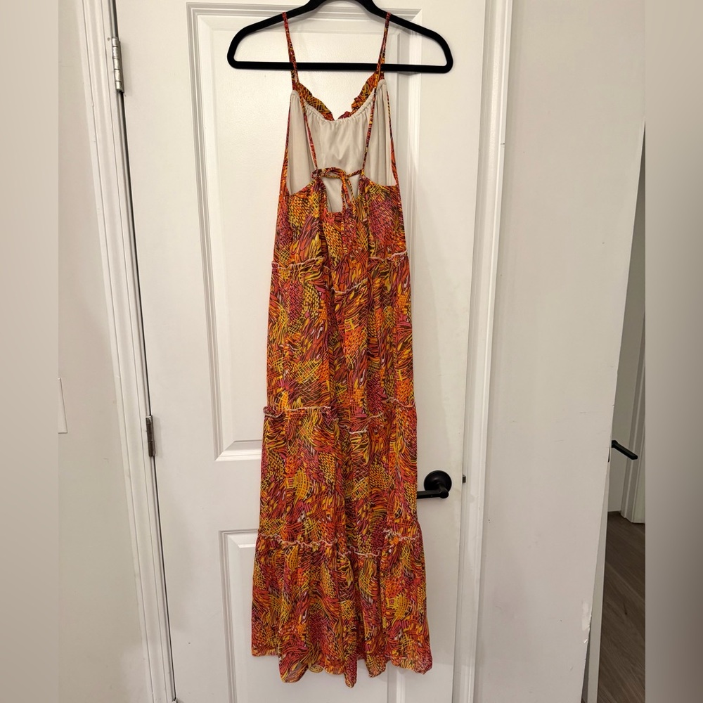 Vibrant Orange Maxi Dress